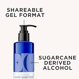 EO Hand Sanitizer, 8 Ounce (Pack of 2), French Lavender made with Sugarcane Alcohol with Essential Oils, 99% Effective Against Germs