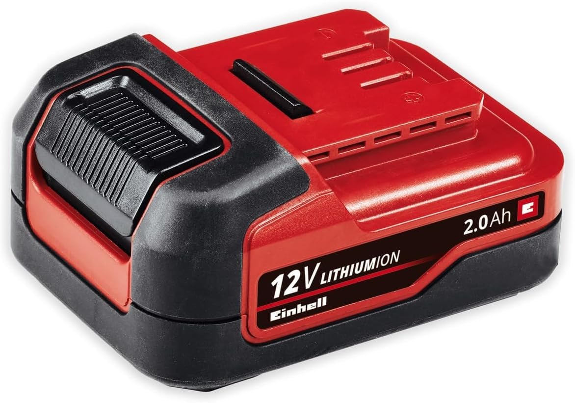 Einhell Trapano Avvitatore a Batteria TE-Cd 12/1 X-Li, 1X2,0 Ah, Li-Ion, Cambio a 2 Velocità, Mandrino Trapano Smontabile, Elettronica della Velocità, Incl. Batteria 2,0 Ah + Caricabatterie