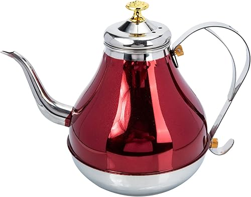 Miniatura 10 de Luxshiny Tetera de gran capacidad con filtro, ideal para tetera de leche y uso doméstico