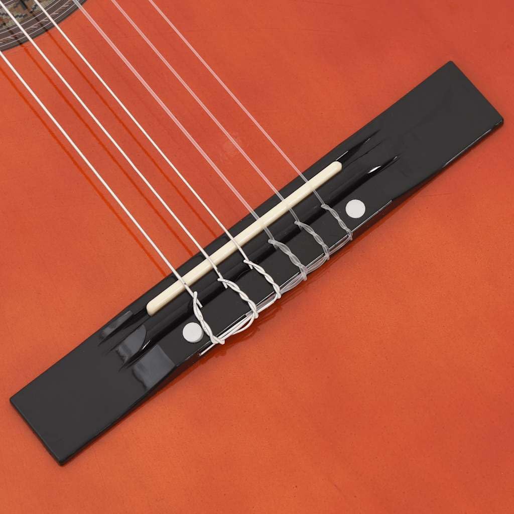 Guitarra clásica 4/4 para principiantes de 39 pulgadas, guitarra de concierto con accesorios como bolsa, afinador, cejilla, cuerdas y soporte, color natural