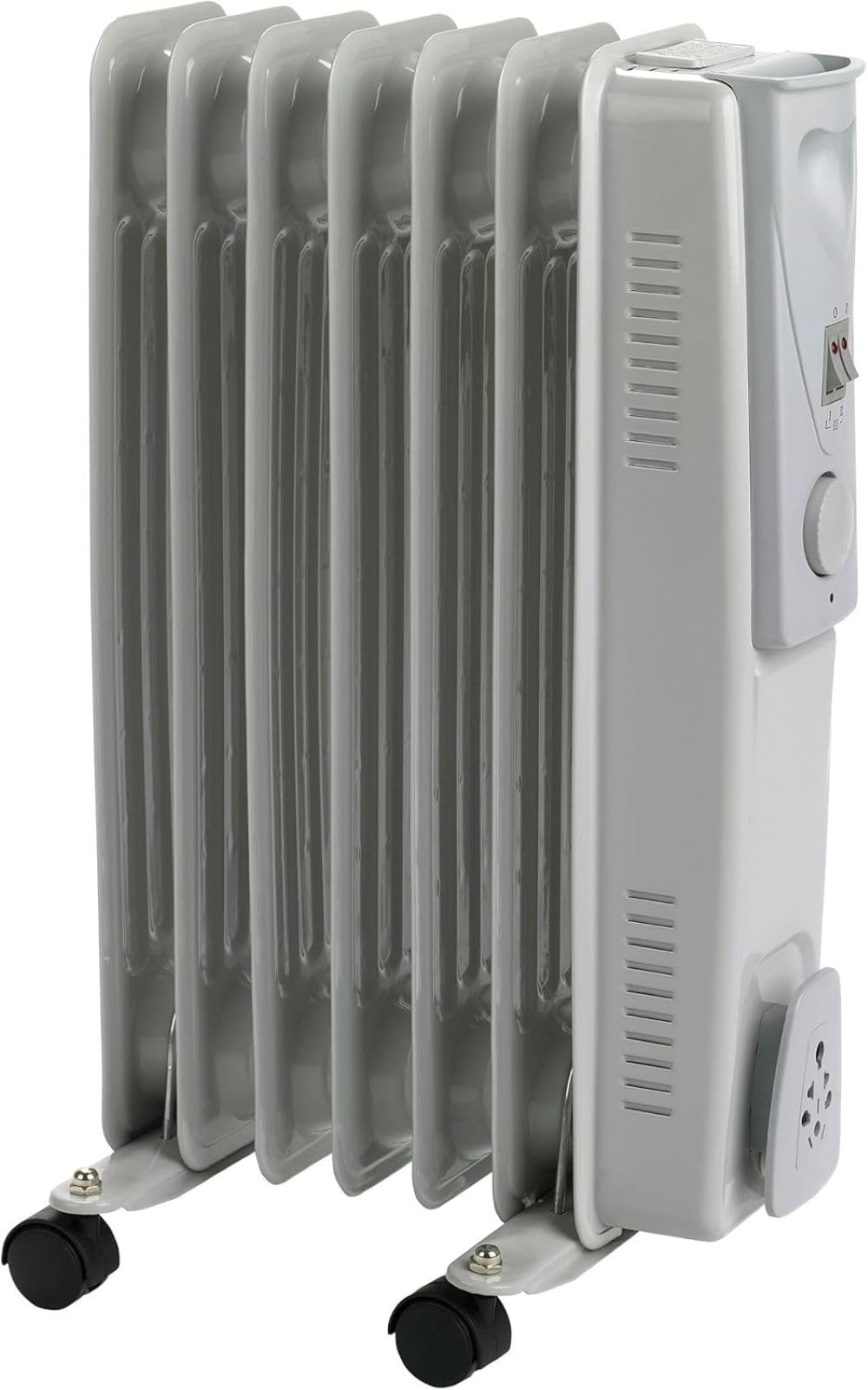 Status Ofr7 Oil Filled Radiator With Adjustable Thermostat 1500W White from B&Q