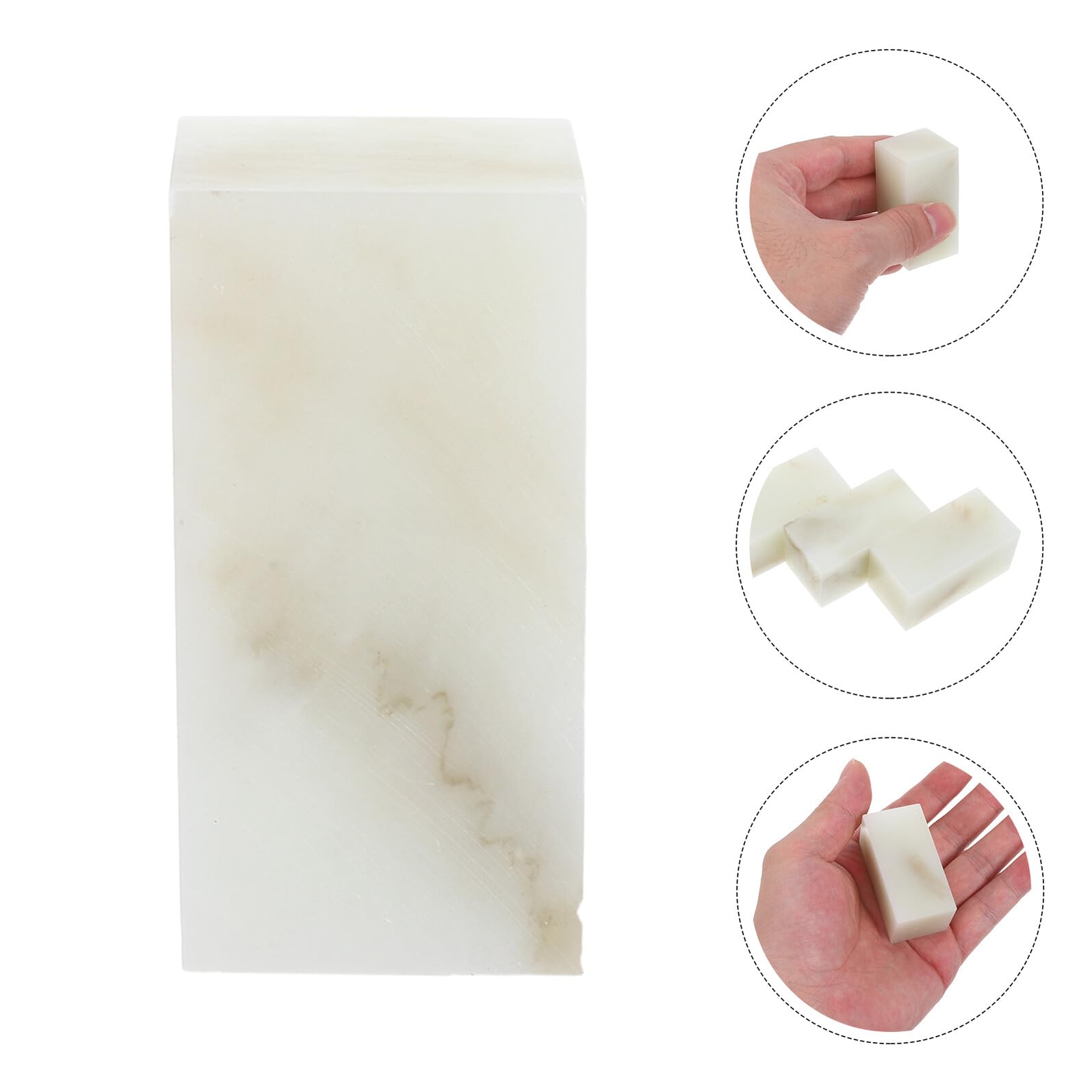 PLAFOPE Timbro Calligrafico Cinese Vuoto 4 Pezzi Pietra per Pittura | Esercizi di Incisione, Leggero e Portatile, Stile Cancelleria Giapponese, per Progetti DIY Colore Casuale