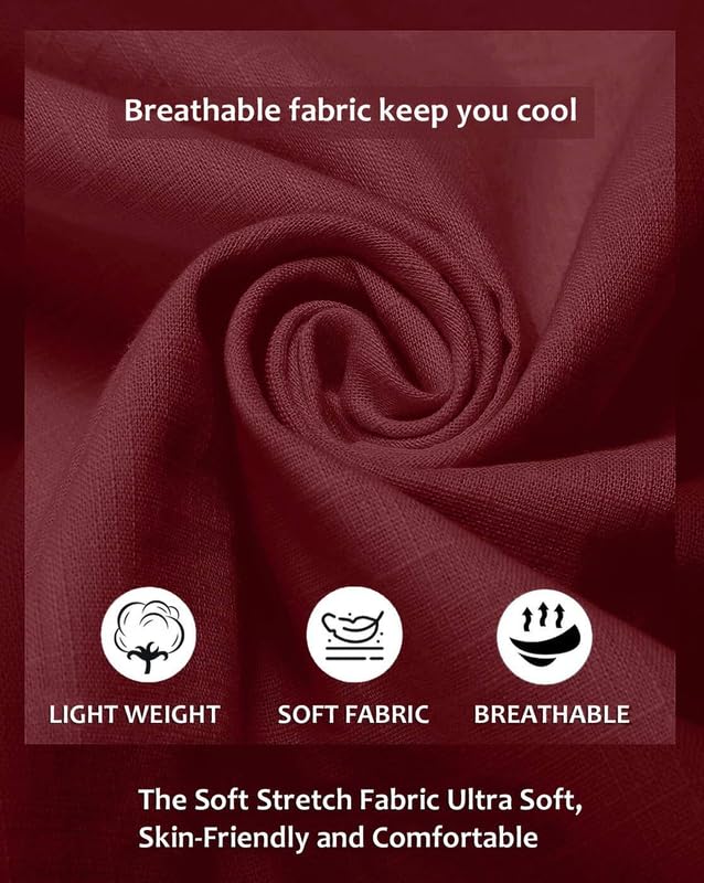 Image of FINIVO FASHION Men's Cotton Blend Short Kurta Shirt | Casual Ethnic Wear with Roll-Up Sleeves & Mandarin Collar | Comfortable Fit Tunic for Festive, & Summer Outings