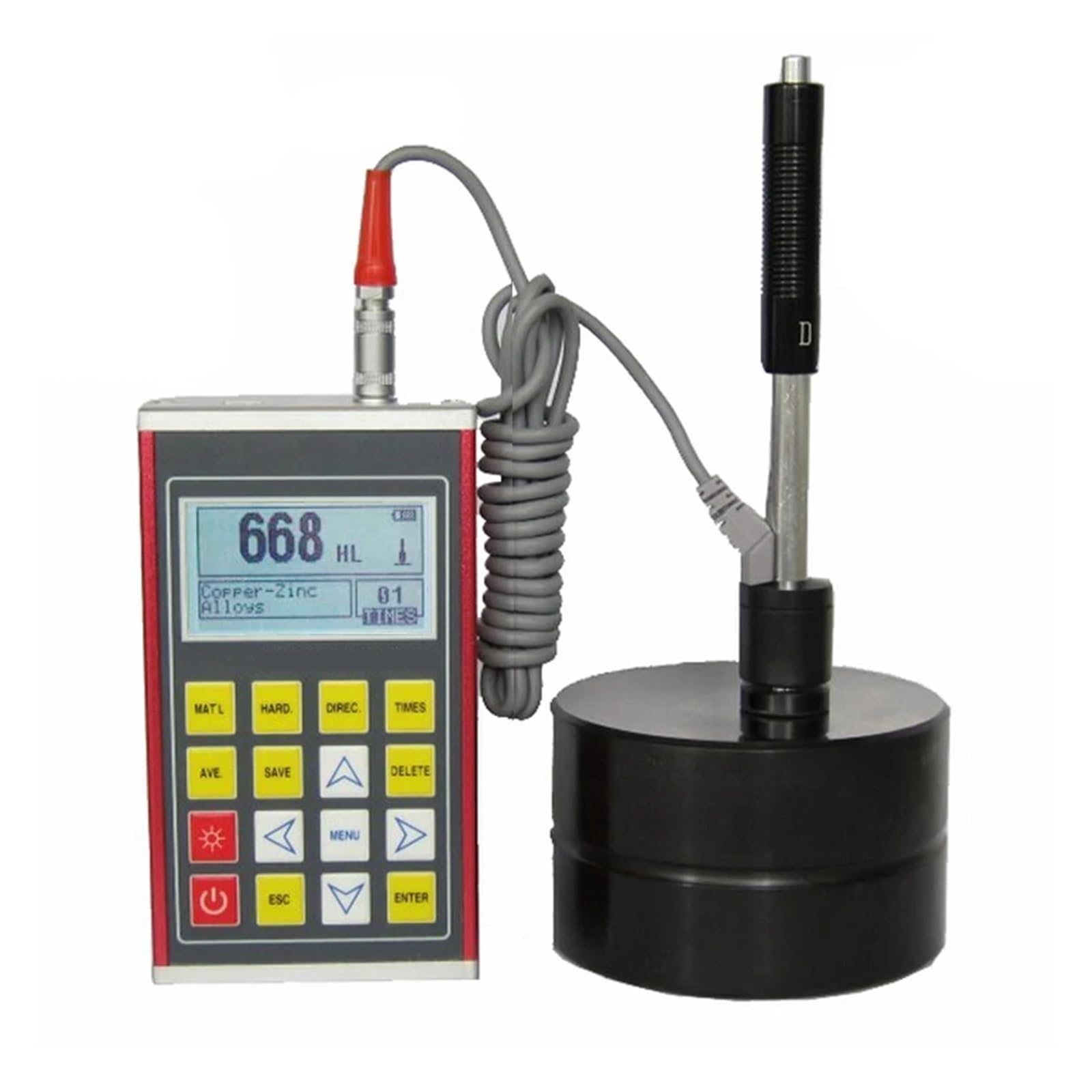 Gqnblvhzupdm Q Hardness Tester Portable Rebound Leeb Hardness Tester Scales(Hv,Hb,Hrc,Hrb,Hra,Hs)