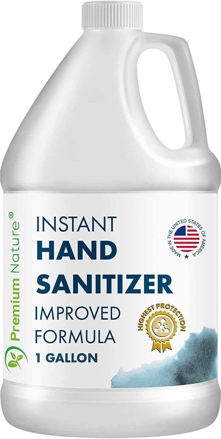 Hand Sanitize Gel - Value Size Advanced Natural Hand Sanitize Cleaner Portable Aloe Vera Moisturizer Packaging May Vary (1 Gallon)