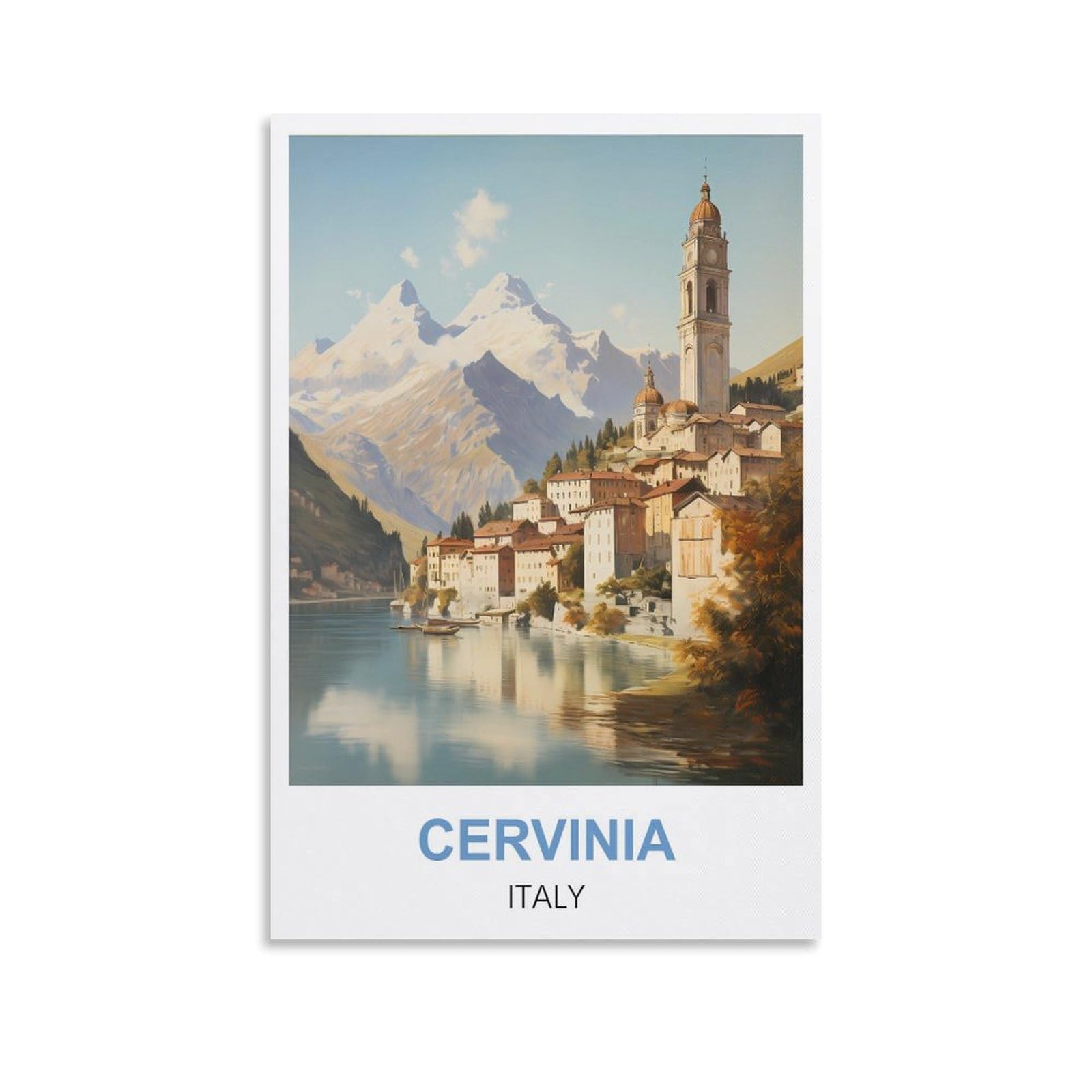EZMLFA 5D Diamond Painting Kits,Cervinia Italy Diamond Art Kits Adults, Create Your Own Diamond Painting Full Drill Gifts for Home Decor 50x60cm
