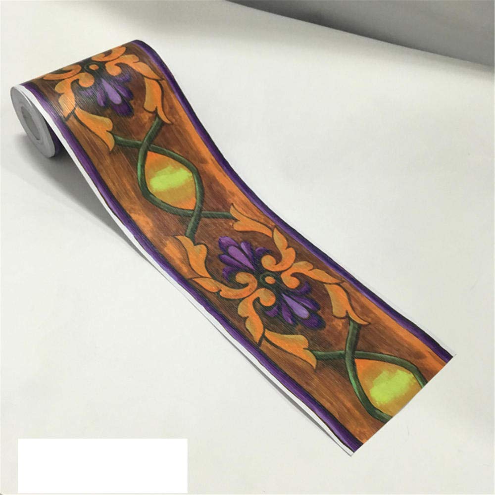 Sdsdgrw Vintage Vine Wallpaper Border, Self Adhesive Wallpaper Border Multicolor(Vintage Vine)