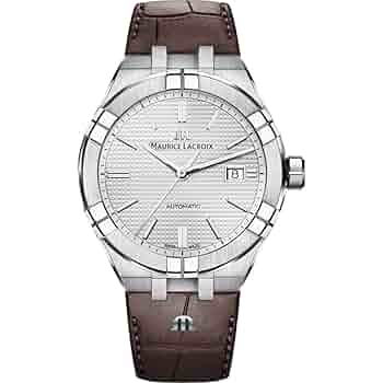 Maurice Lacroix 自動巻き時計 シルバー Amazon | Maurice Lacroix メンズ Aikon 自動巻き 42mm 腕時計