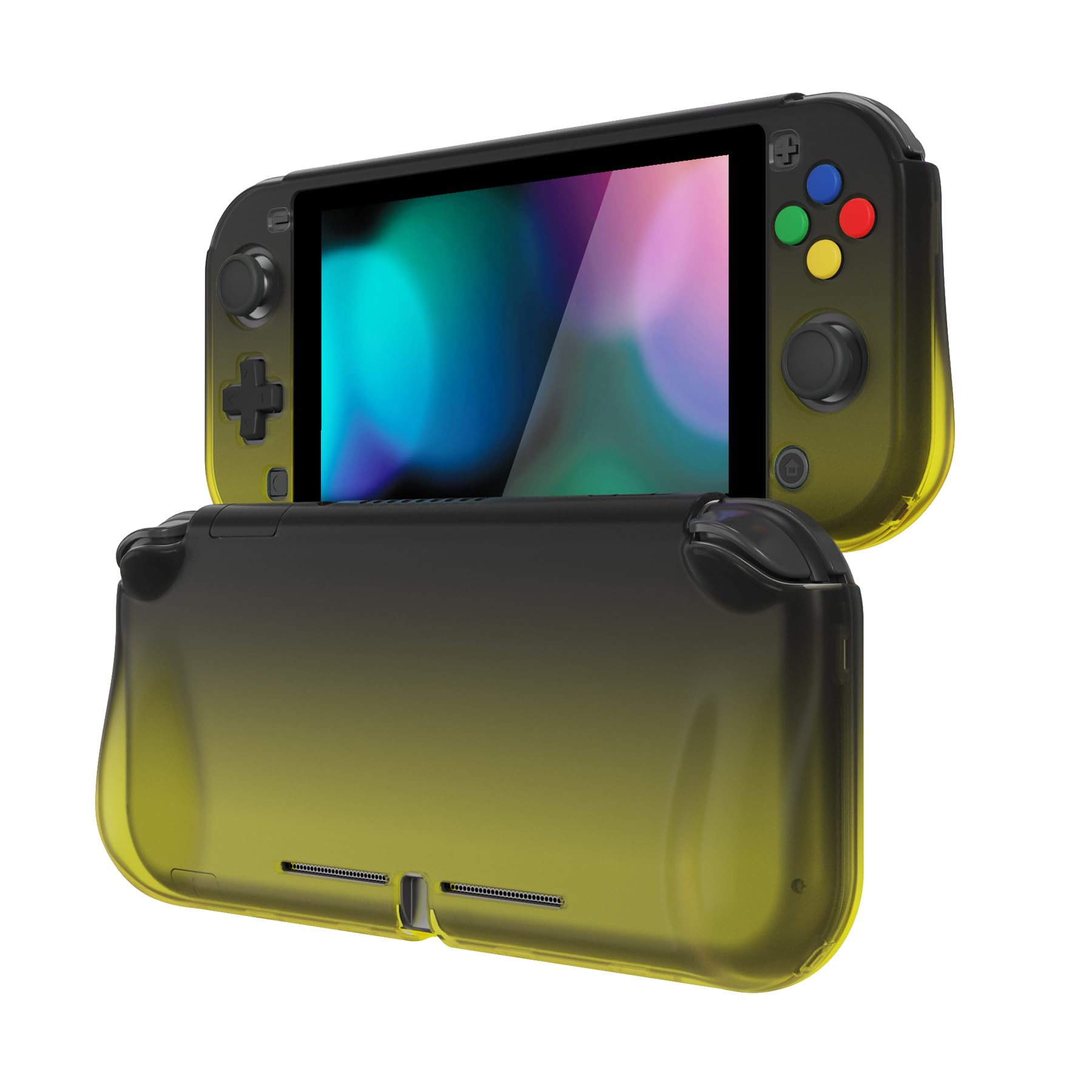 playvital ZealProtect Protective Case for Nintendo Switch Lite, Hard Shell Grip Cover for Nintendo Switch Lite w/Screen Protector & Thumb Grip Caps & Button Caps - Celestial Serpent's Embrace — view 13