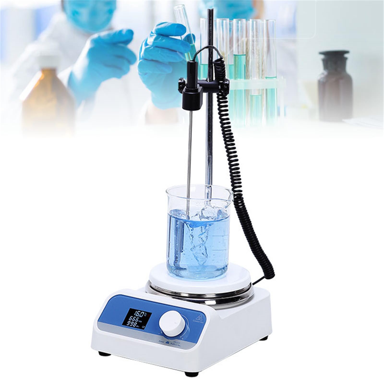 Mieszadło magnetyczne 1500 obr./min cyfrowy mikser do laboratorium, klasy, badań naukowych, domu DIY