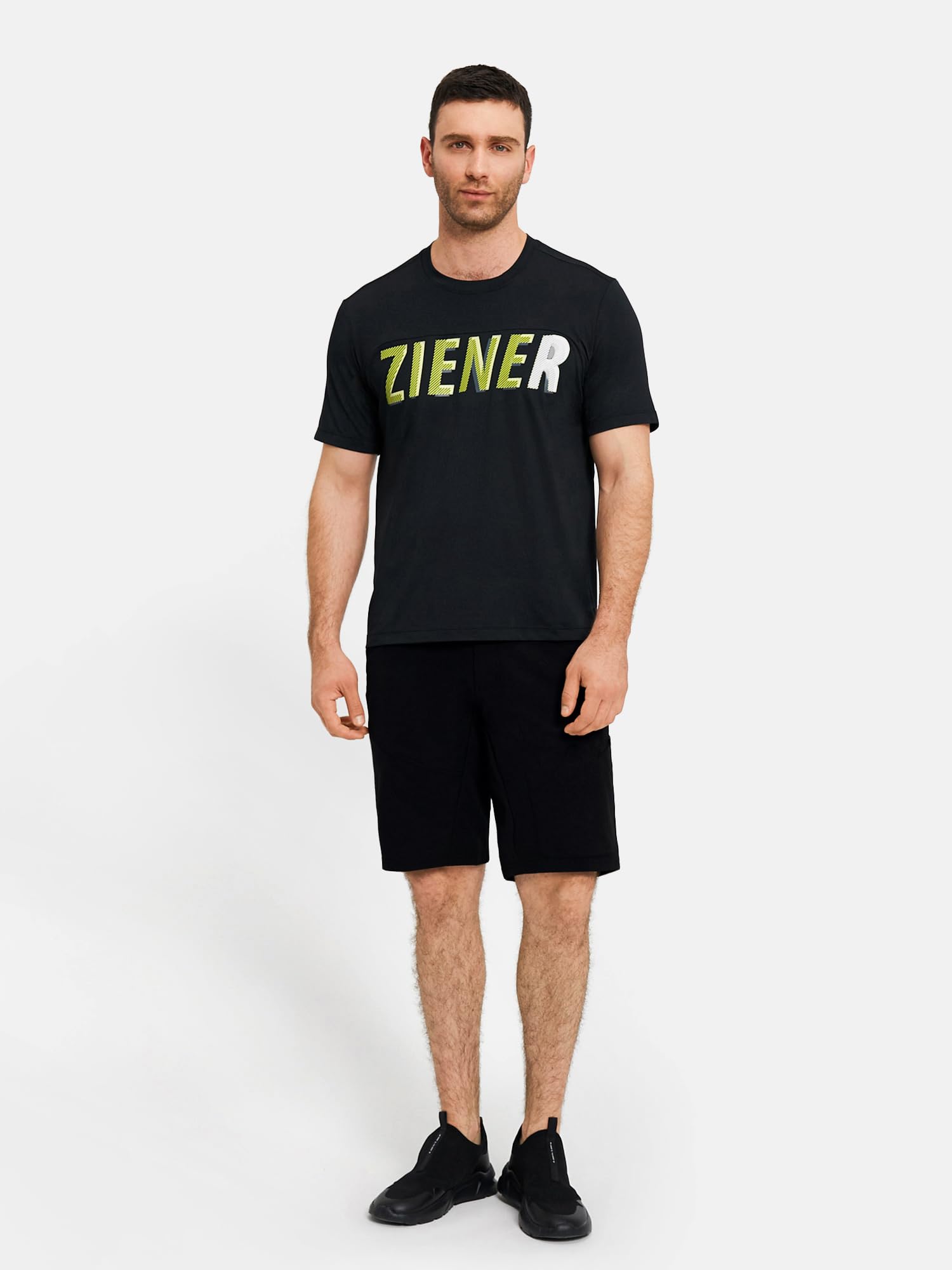 Ziener Herren Fahrrad-Shorts mit Innenhose - Mountainbike/Outdoor/Freizeit - atmungsaktiv,schnelltrocknend,gepolstert Nelat X-Function