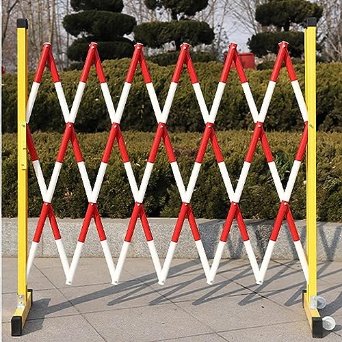 Puerta retráctil de tijera de tráfico, barrera de aluminio industrial para entrada, valla ajustable para mascotas y control de acceso de seguridad en el jardín