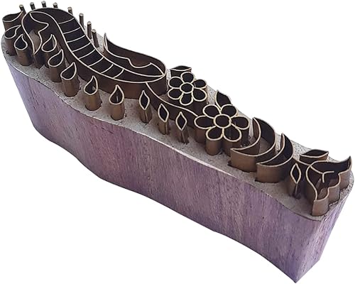 Miniatura 8 de Royal Kraft Sellos de madera de latón para impresión en bloques en arcilla, cerámica, tela BUHtag016