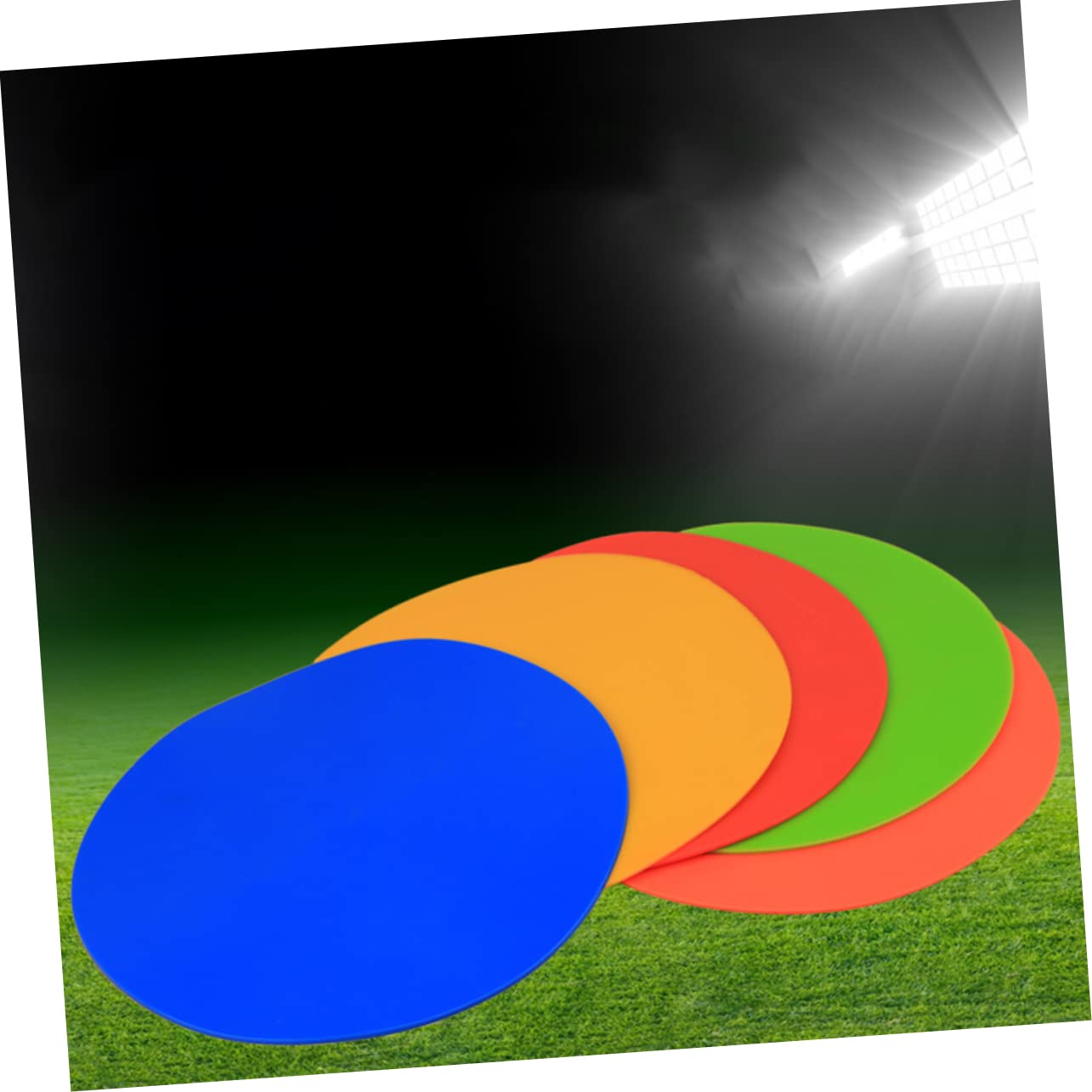 WOONEKY Markierungsscheiben Für Fußballtraining – 6er-Pack – Markierungsscheiben Für Fußballtraining – TPE-Material – 23 cm – Für Fitnessstudio/Outdoor