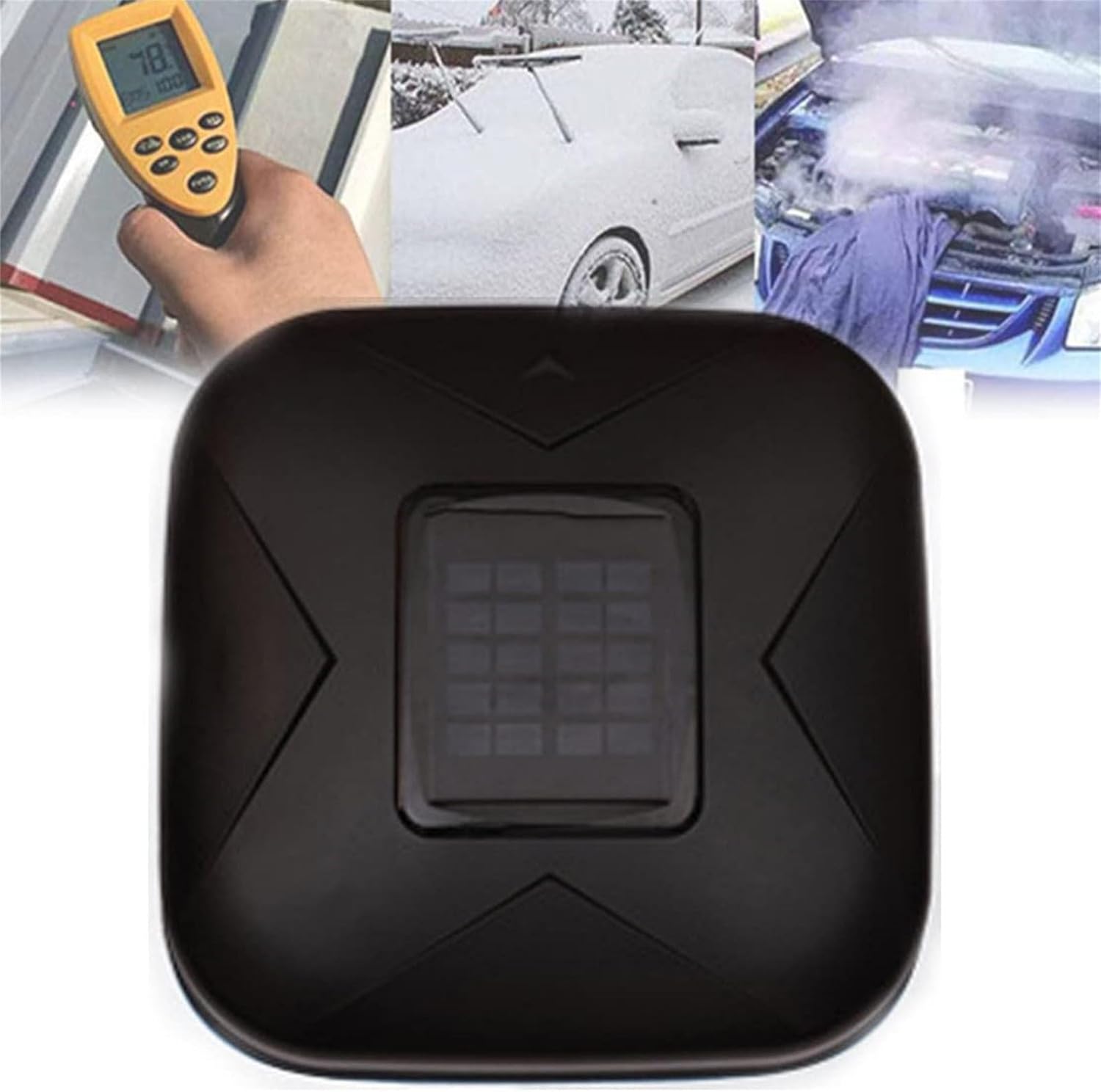 Solar Charging Smart Car Cover with Remote Control, Car Cover Universal Full Car Covers ，Sunproof Sun Shade Canopy Universal Movable Carport,A-car