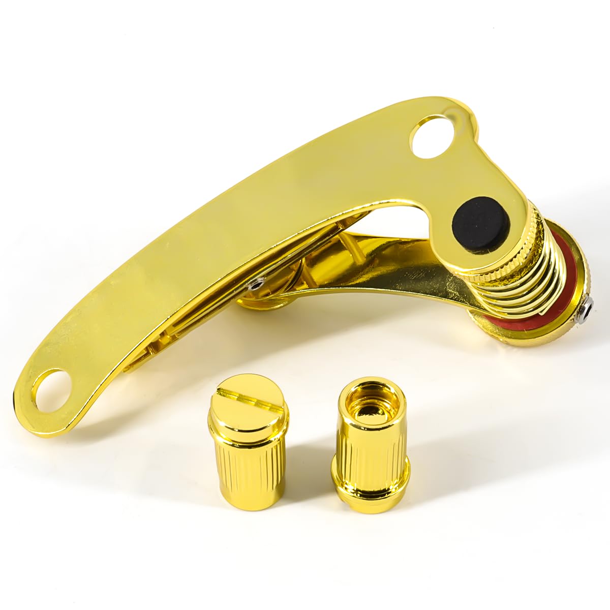 Końcówka do gitary elektrycznej Vibrato Tremolo Bridge i Tune-O-Matic Roller Guitar Bridge pasuje do gitary w stylu LP SG (złoty)