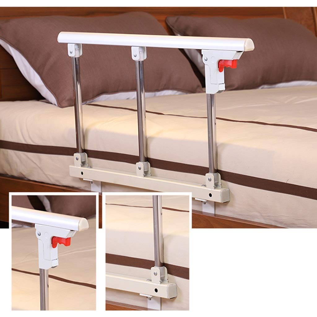 Barrière de lit Pliable, Protection latérale de sécurité pour Personnes âgées, Adultes, poignée d'assistance, barrière de lit pour handicapés, hôpital, poignée en Acier Inoxydable,