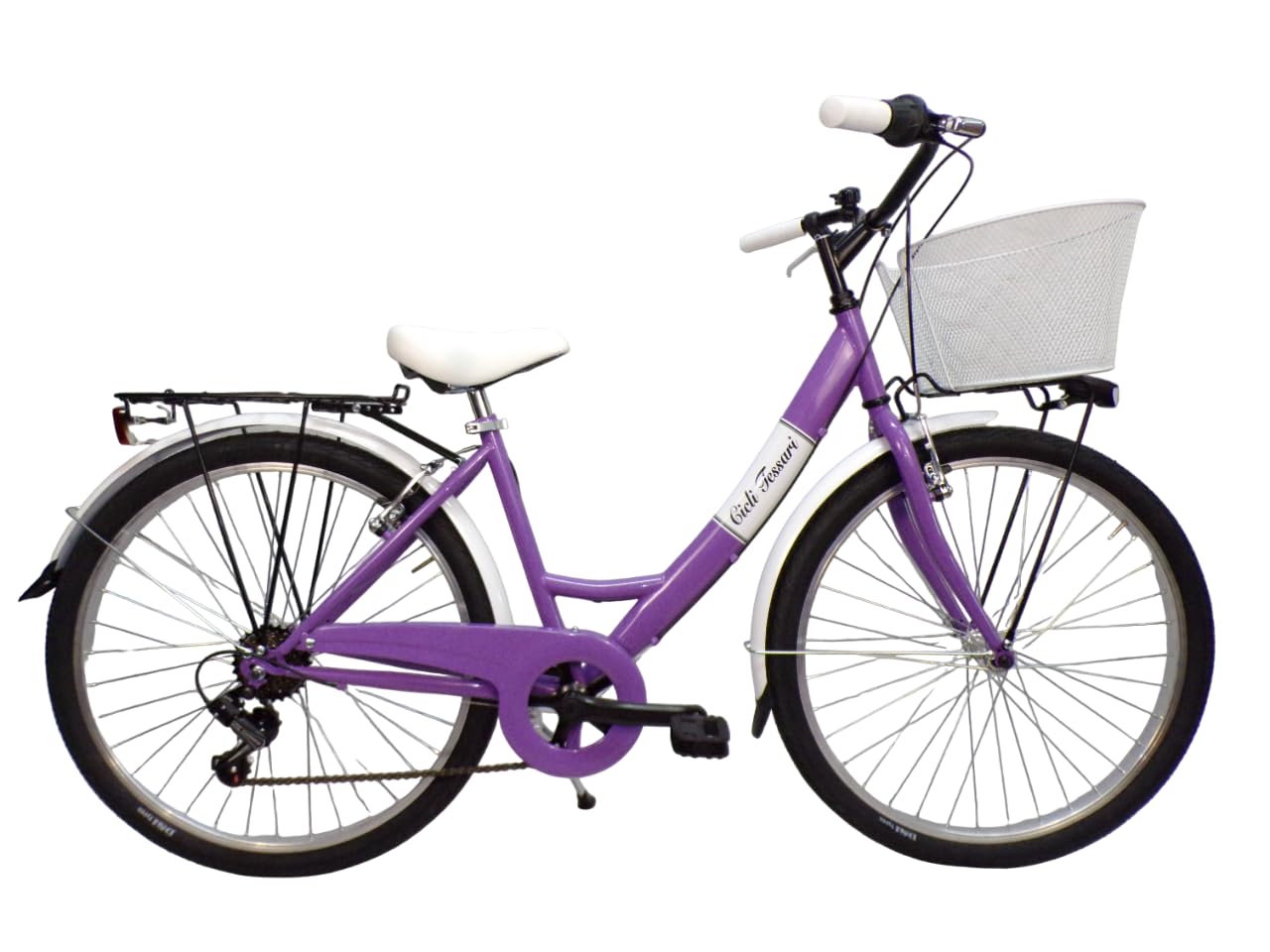 bicicletta donna bici da passeggio city bike 26'' per ragazza cambio 6 velocita'