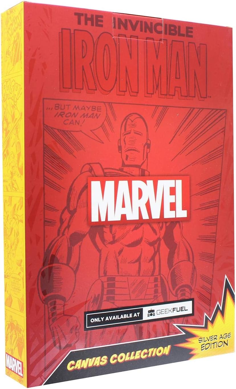 Marvel Comic Cover 9 x 5 Inch Canvas Wall Art | Invincible Iron Man #1
