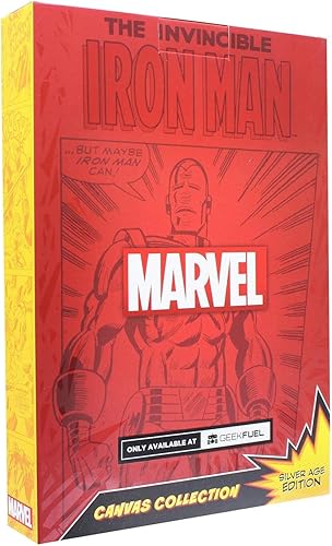 Miniatura 3 de Marvel Comic Cover - Lienzo de 9 x 5 pulgadas, arte de pared  Invincible Iron Man #1
