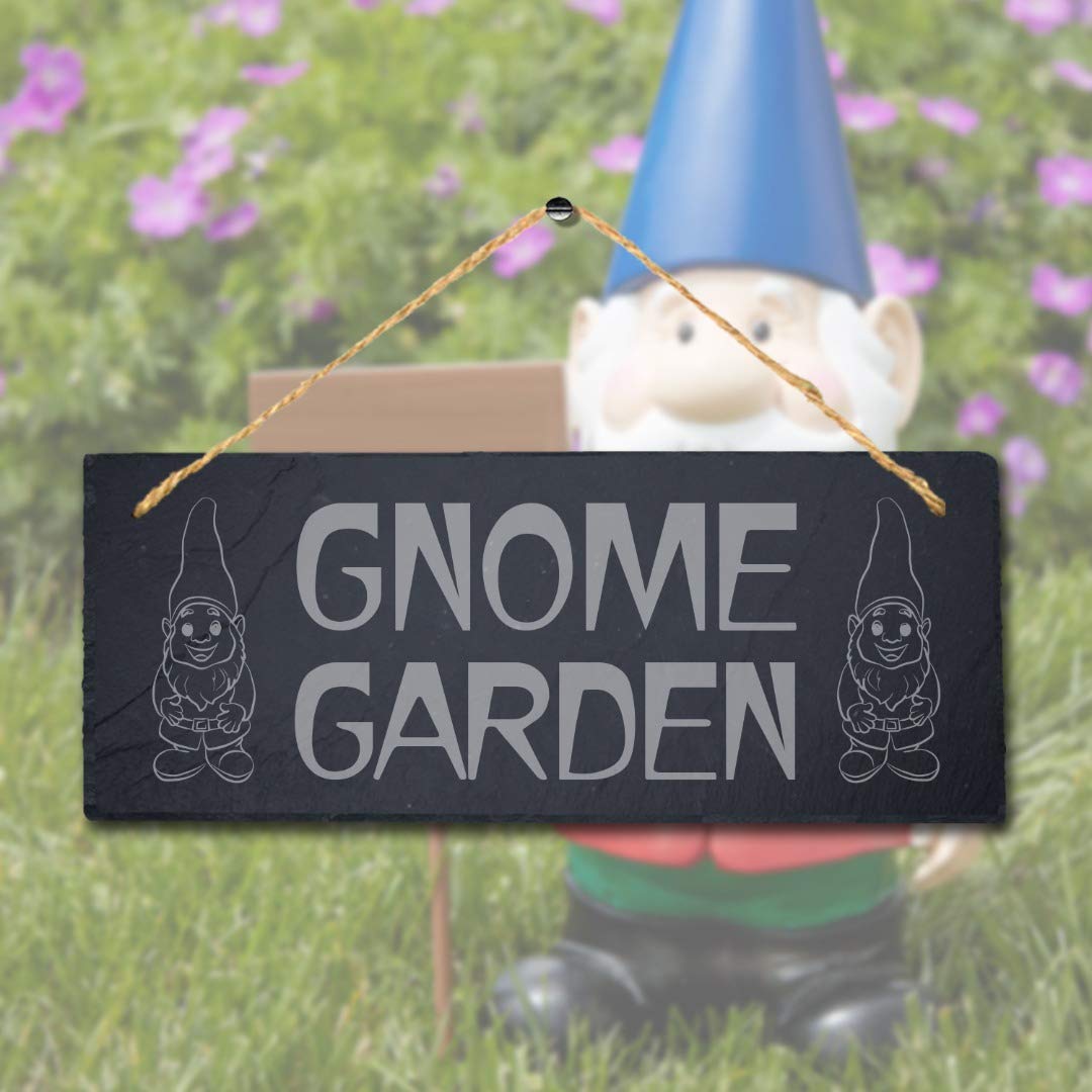 Stukk Hanging Sign, Slate Grey, 30x12cm