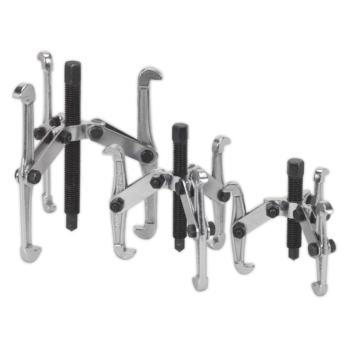 Sealey VS77 3 Piece Triple Leg Gear Puller Set