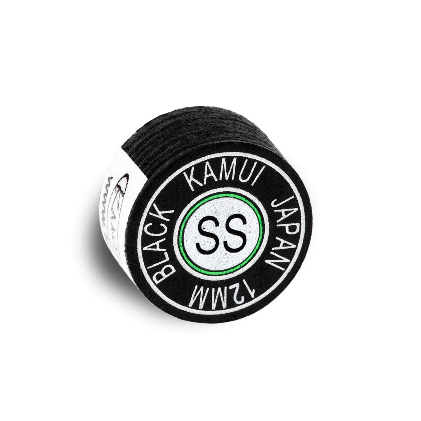 KAMUI Black Laminated Pool Billiard CUE TIP - 1 pc (Super Soft, 12 mm)