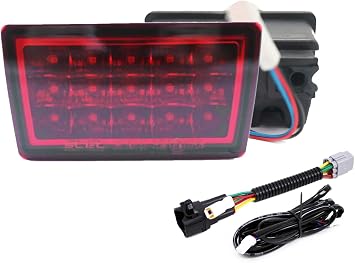 F1 Hyper 4th Brake Light Fog Light plug and Play Harness Compatible With WRX VB 2022 2023 2024 2025 Red Lens - Red Housing