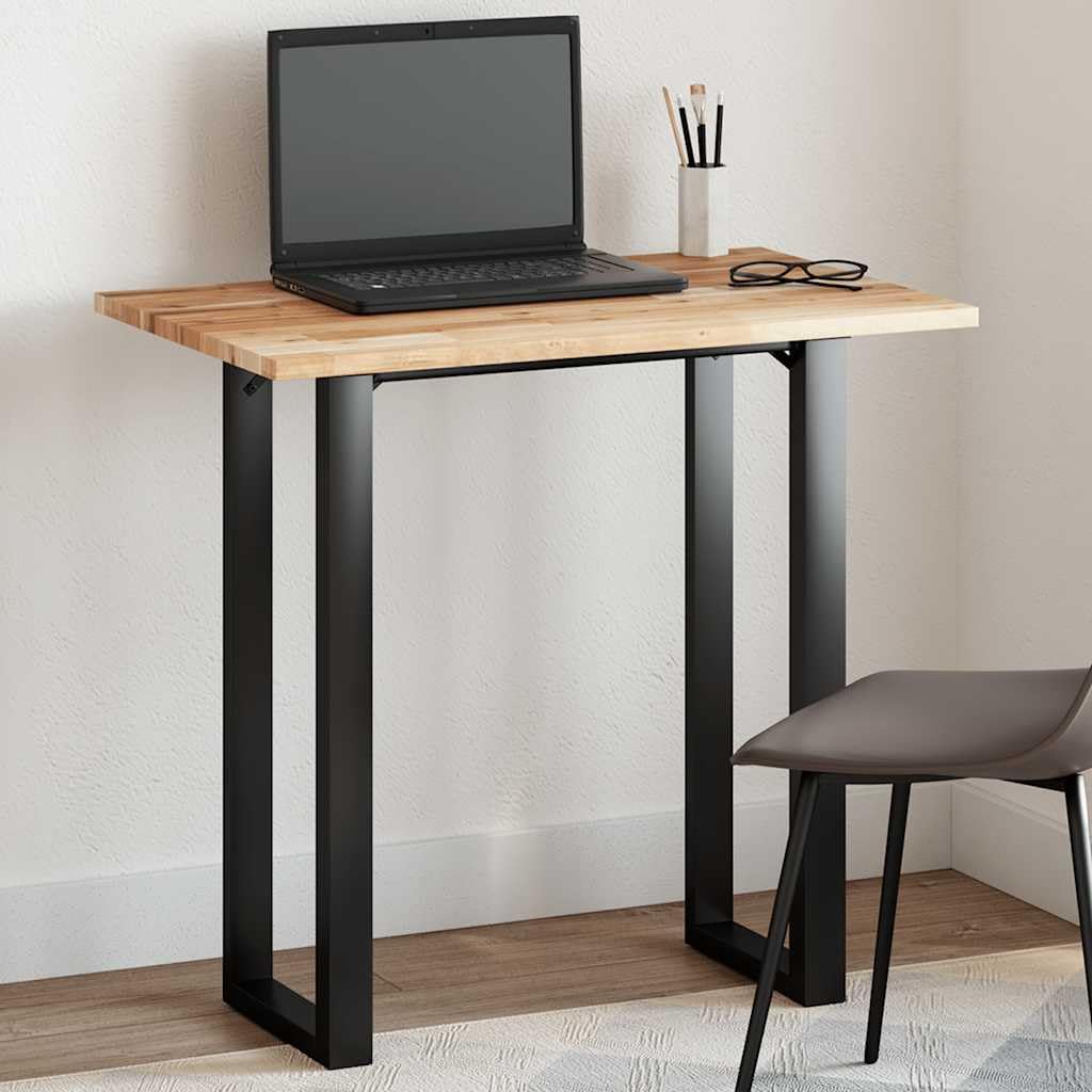 Mesa rectangular de madera de acacia maciza, 60 x 50 x 2 cm, sin tratar y fácil de limpiar, ideal para mesas de comedor, mesas de café o mesas de café en salas de estar y negocios.