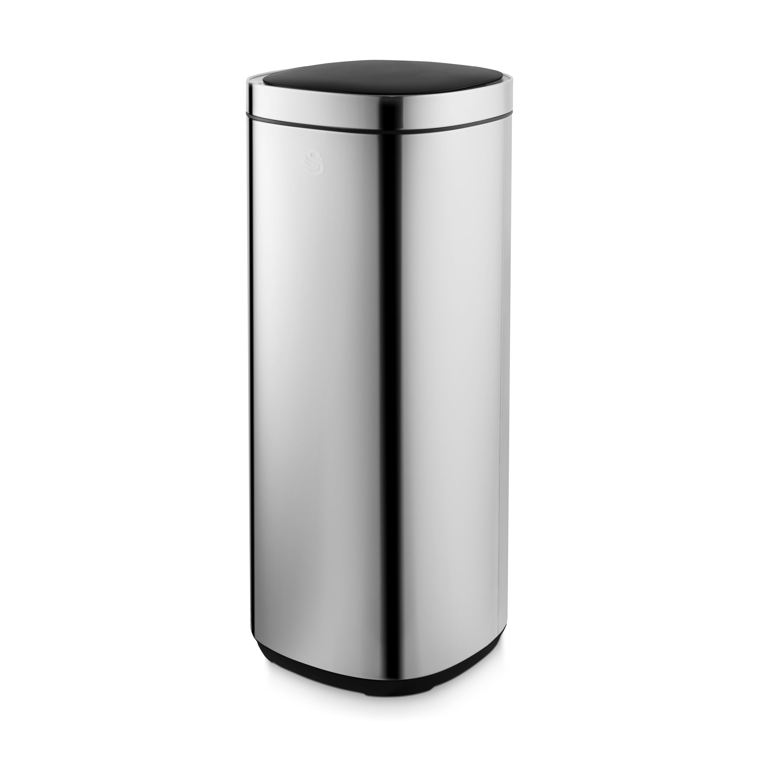 Swan 50L Square Sensor Bin in Silver | Size: A