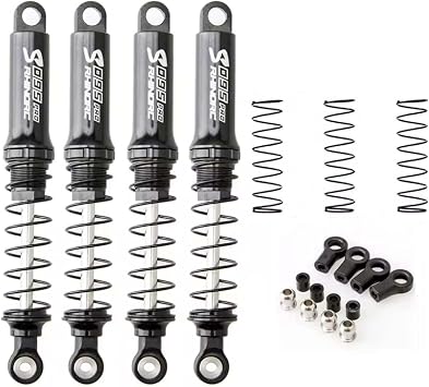RC Shock Absorber S095 Pro-P4,4PCS 95mm,1/10 Scale Adjustable Shocks for 2-4KG MOA Shafty Axial SCX10 TRX-4 Crawler Trucks Upgrade PartsS095 Pro-P4
