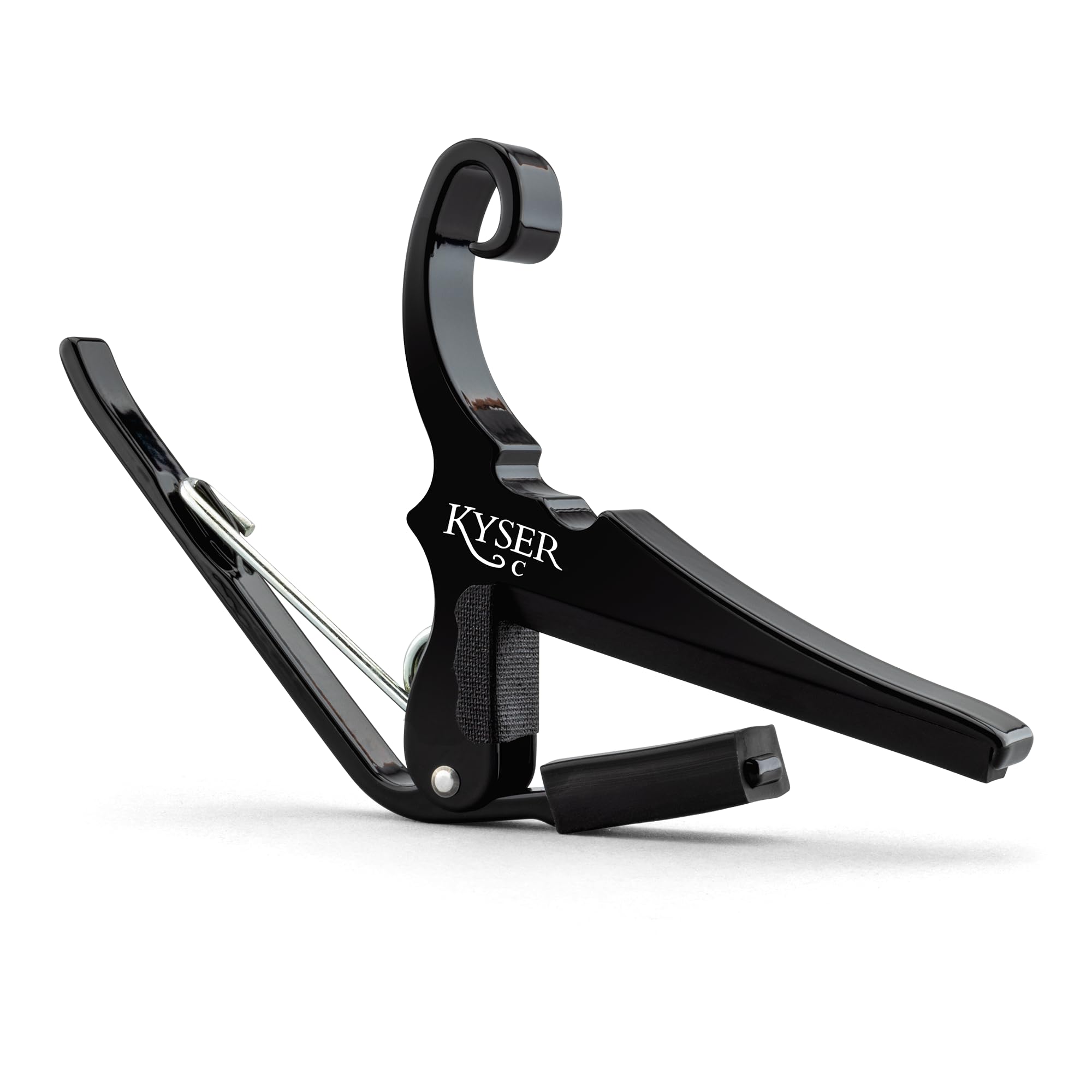 Kyser Musical Products Quick-Change Guitar Capo, KGCBA, Black - For Classical Guitars, Made in USA, Quality, Strong, Lightweight, Quick & Easy Key Changes, Innovative, Perfect Fit For Classicals