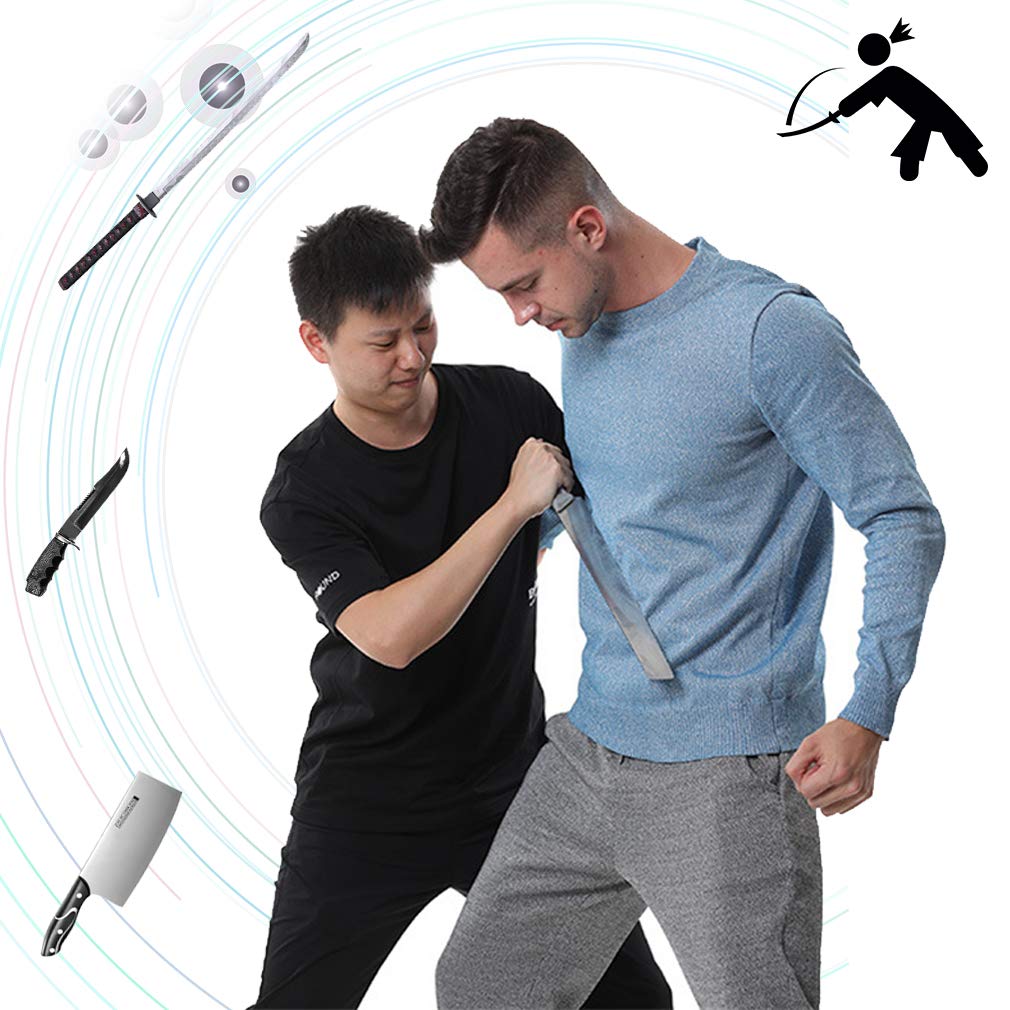 EnweLampi Covert Stab Proof T-shirt, Safety Work Vest with Special fiber Plates Protection for Physical Defense for Men and Women Police, Grade 5 Anti-Cut,XXL
