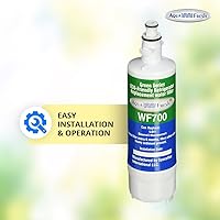 Vista 4 de Aqua Fresh ADQ36006101 - Filtro de agua de repuesto compatible con LG LT700P, 9690, ADQ36006102, RFC 1200A, ADQ36006101-S, LFXS30766S, WSL-3, FML-3
