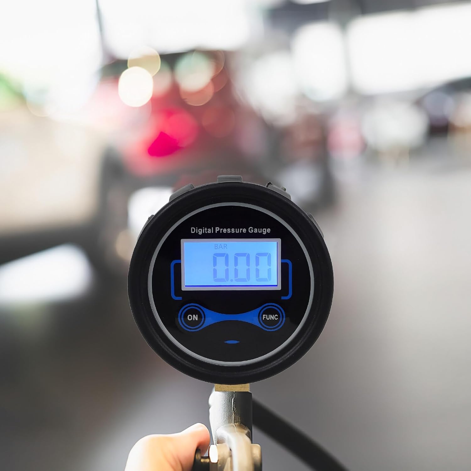 SOLUSTRE Digital Tire Pressure Gauge Car Tyre Pressure Testing Tool Tire Pressure Measuring Device