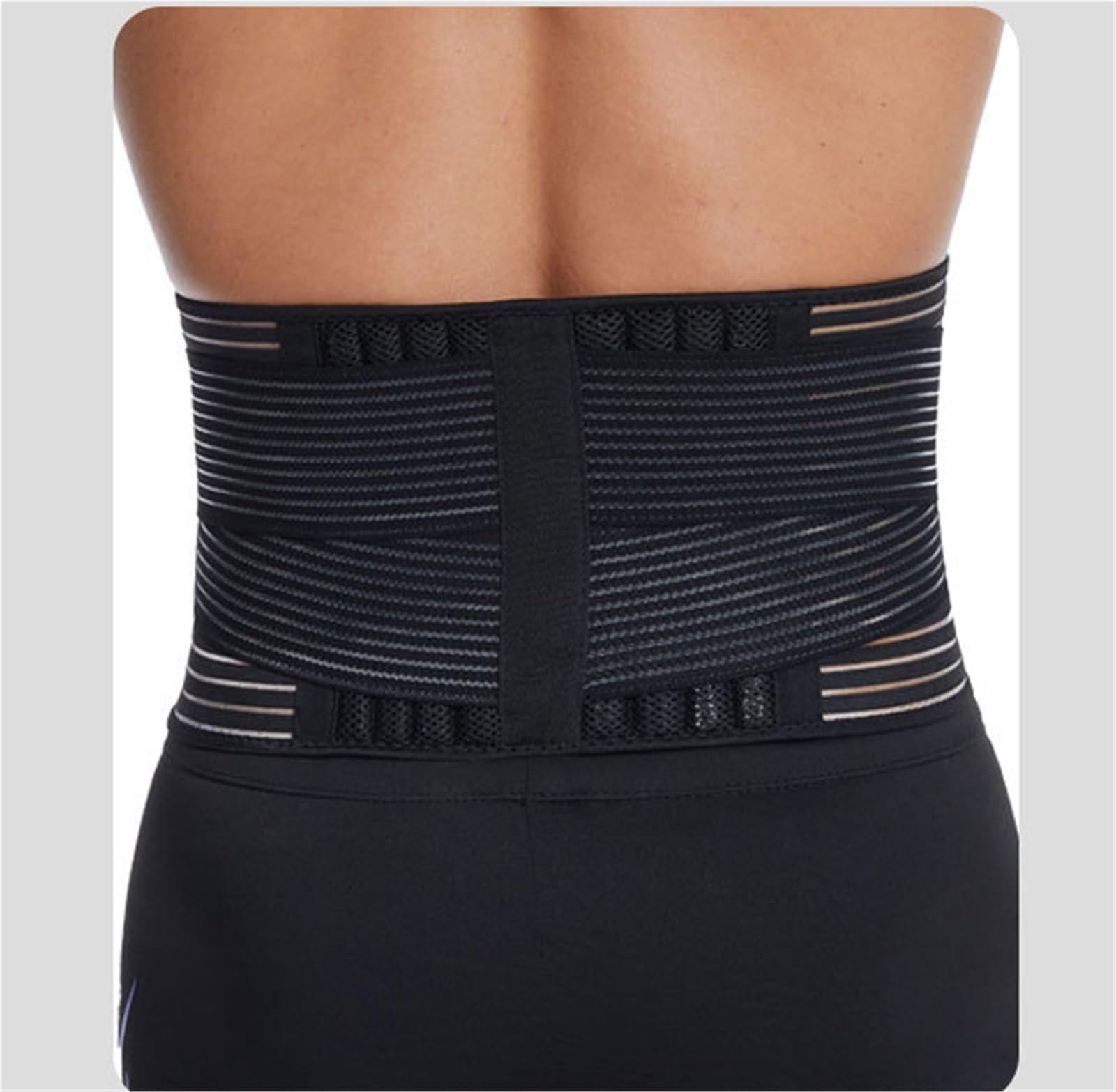 Faja Lumbar Cinturón De Compresión For Levantamiento De Pesas, Cinturón De Soporte Lumbar For Espalda, Fitness, For Hombres Y Mujeres Cinturón Apoyo Lumbar(Large)