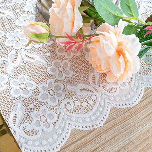 ShinyBeauty Runner da Tavolo in Pizzo Runner da