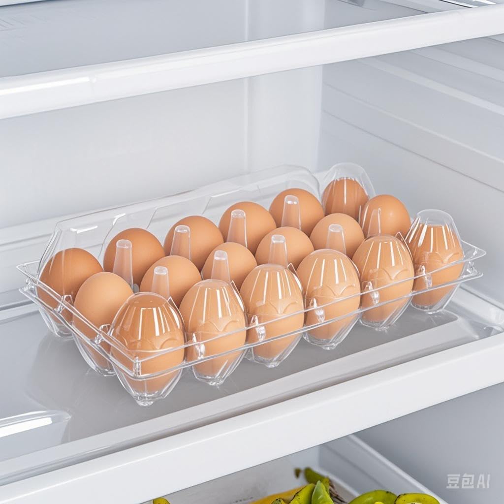 60 pc Plastic Bulk EggCarton,18 cone egg carton cheap bulk, Suitable For Storing Egg in Farmers' Markets, Supermarkets, Kitchens(3 * 6)