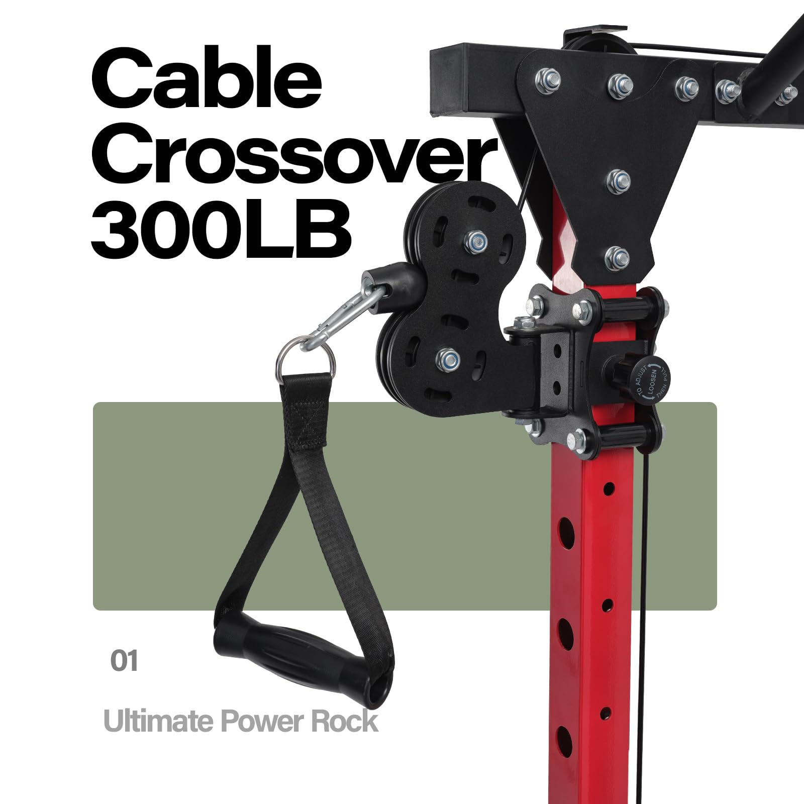 MAJOR FITNESS Drone1 Power Cage - Multi-Function Power Rack for Home Gym (Power Cage Only, Red)