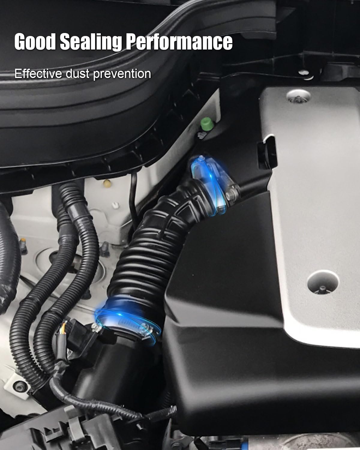 3.5L Engine Air Intake Hose Fit for Infiniti FX35 Base Sport 2009-2012 Replace 16576-1CB1A 16576-1CB0A Front Left & Right Side Intake Boot Tube Outlet Duct