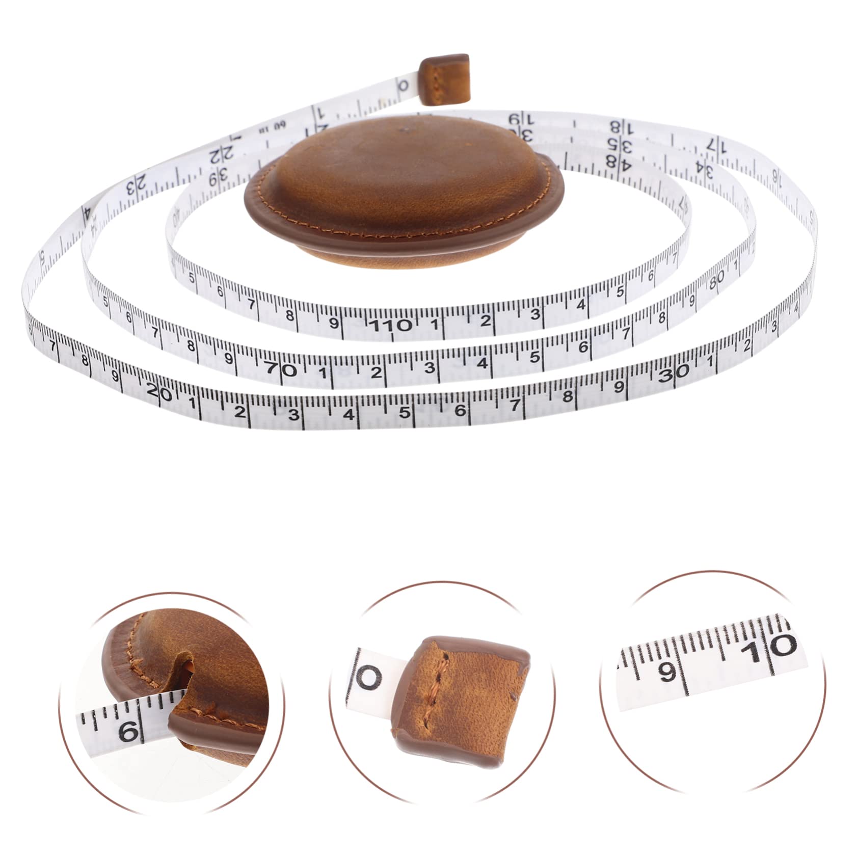 NUOBESTY 4piezas Cinta Métrica Retráctil Vintage Para Cuerpo Medición De Cintura Herramienta De Costura Portátil Accesorio Práctico y Flexible Para Hogar