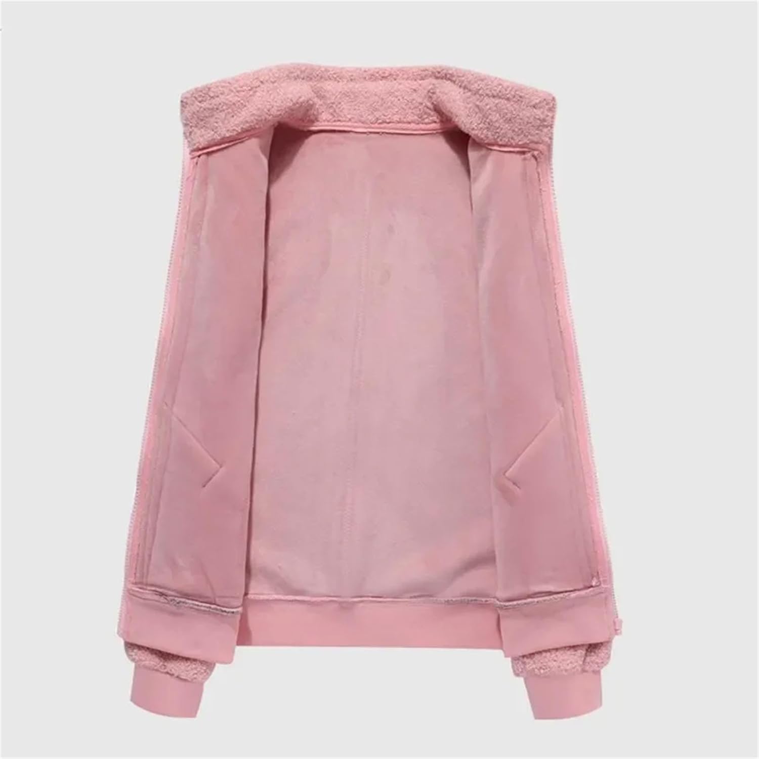 Winter Thermal Polar Fleece Jacket Men Women Outdoor Warm Hiking Riding Jackets Fleece Liner Stand Collar Coat