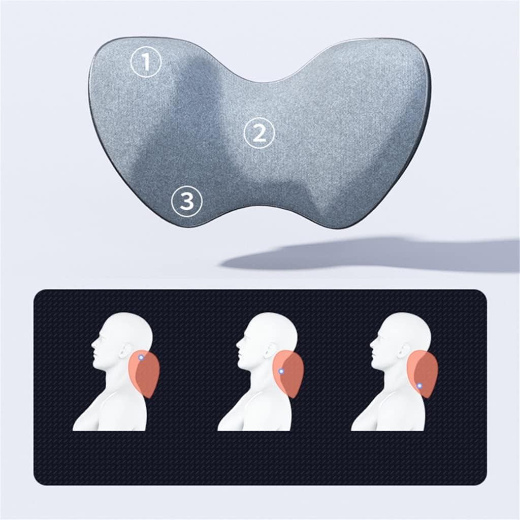 JSEIAJB Universal Car Seat Neck Pillows Both Side Pack Headrest Auto Memory Cotton Filled Fiber Knitting Headrest Accessories