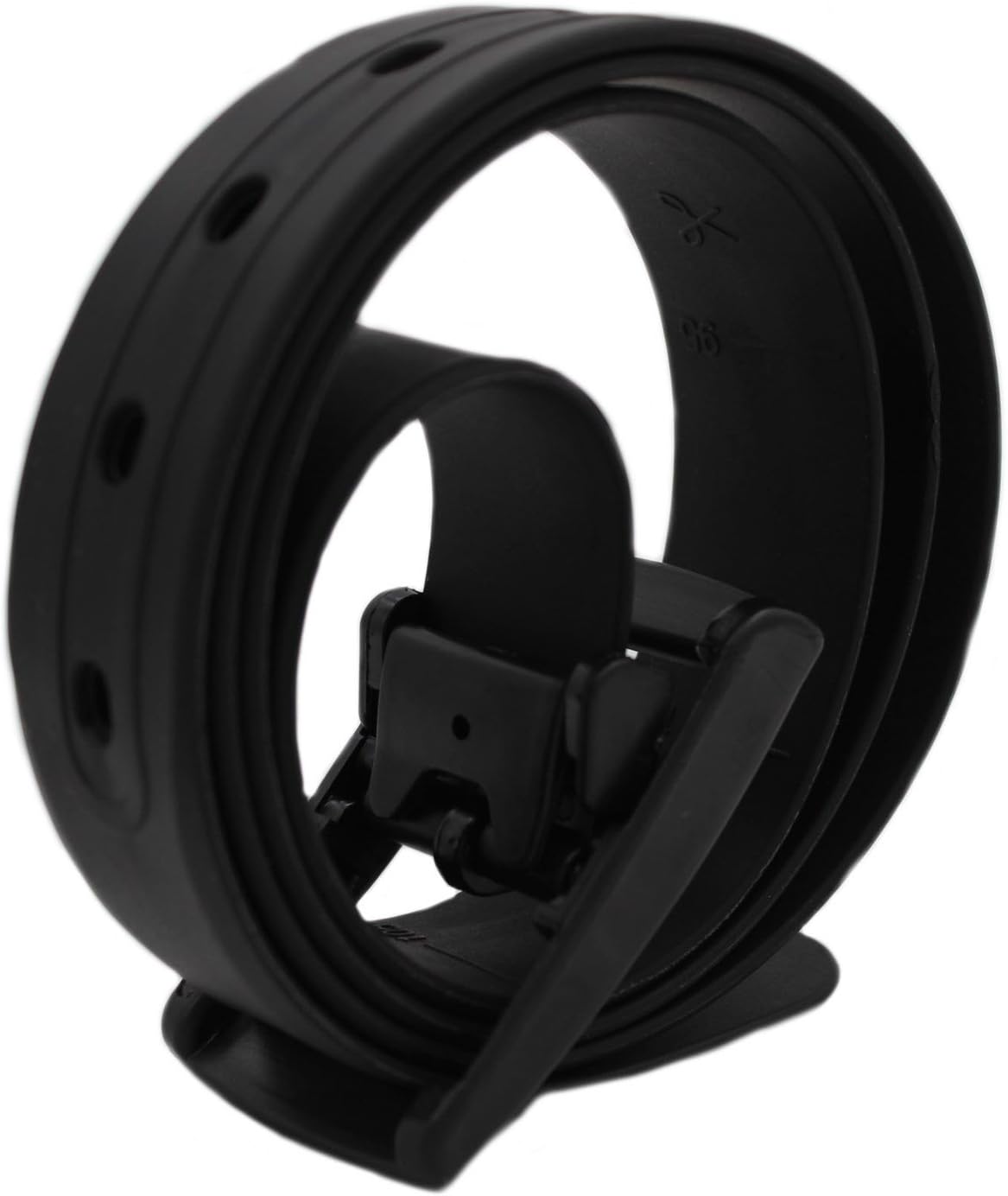 MESHIKAIER Candy Colour Unisex Adjustable Rubber Silicone Belt with Plastic Buckle