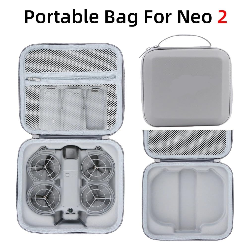 Compatibile con DJI Neo 2 Custodia rigida antideflagrante | Scocca ad alta resistenza, design interno ammortizzante, per trasporto sicuro esterno(DRONE BAG)