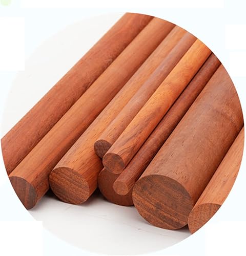 Miniatura 7 de Varillas redondas de madera de 1.378 in y 1.575 in de diámetro, madera natural sin acabar, para hacer modelos de casa, avión, barco, barco, madera