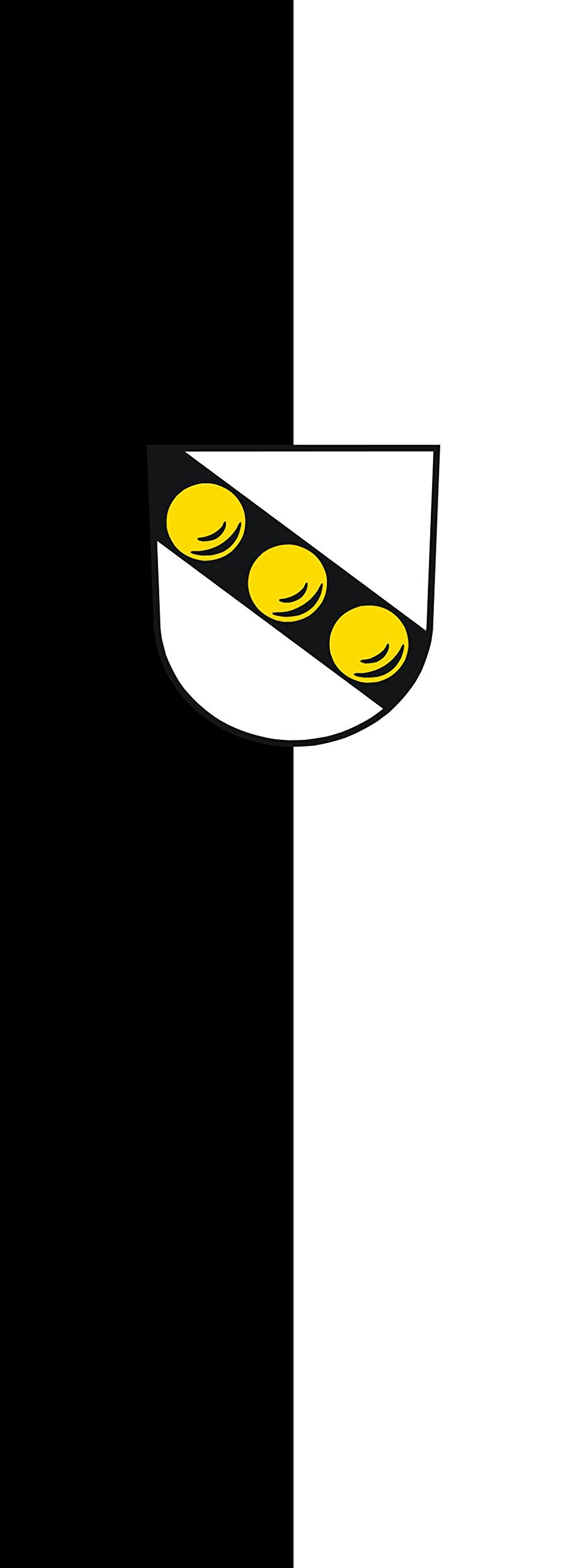 Drapeau Wernau Neckar 400x150cm anti-enroulement pour mât vertical grand format 6m²