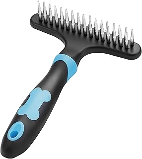 Dog Undercoat Rake, Dog Brushes for Shedding, Dog Dematting Brush Comb for Removing Dogs Cats Short or Long Hair Fur, Pet ...