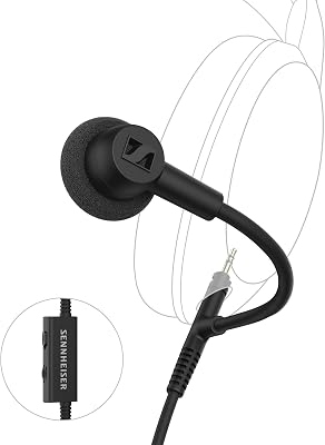 Sennheiser HD 500 BAM, Plug-in Boom Arm Microphone for Gaming and Calls, with Volume and Mute Controls, Analog 3.5 mm Jack, for HD 560S, HD 505, HD 620S Headphones and Others