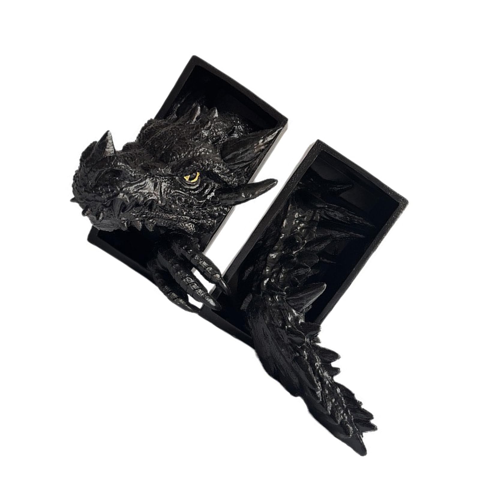 Drachen Buchstützen, dekorative Buchstütze mit Tieren, Bücherhalter aus Kunstharz, Buchstützen für Regale, Büro, Heimdekoration, Bücherliebhaber, Geschenk, dekorative Buchstützen für Regale